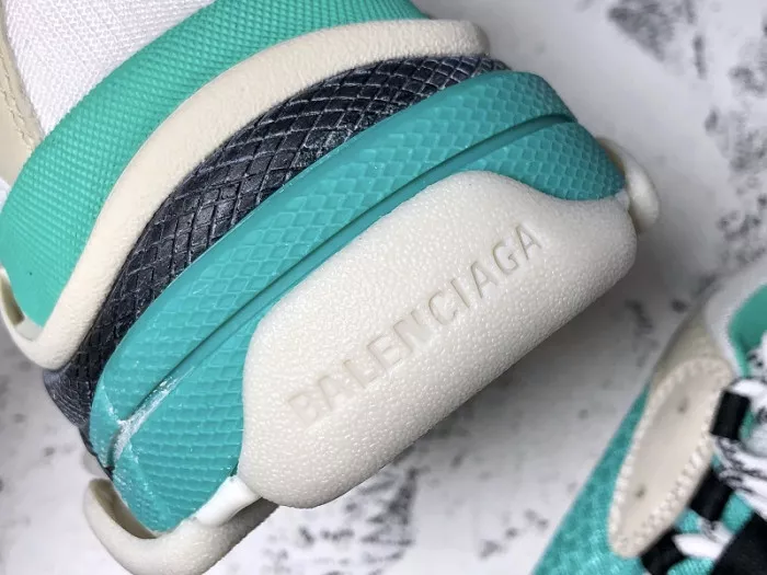 Balencaiga Triple S White Grey Turquoise (W) 524039 W09OH 3005 0113