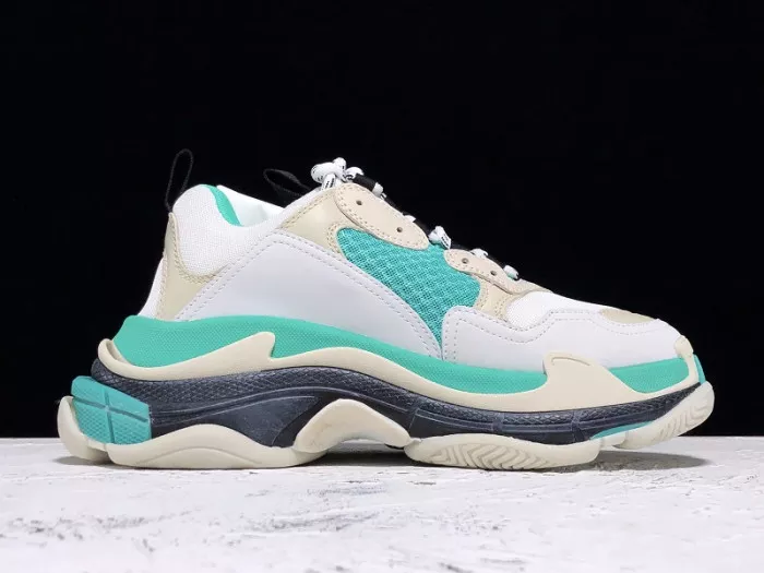 Balencaiga Triple S White Grey Turquoise (W) 524039 W09OH 3005 0113