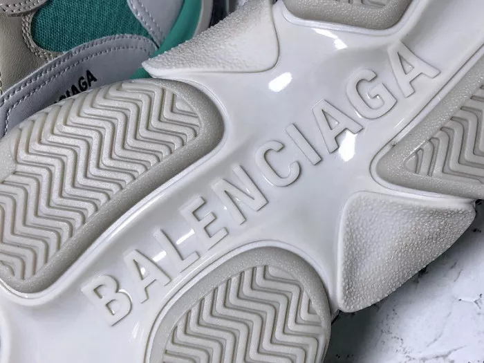 Balencaiga Triple S White Grey Turquoise (W) 524039 W09OH 3005 0113