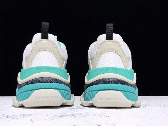 Balencaiga Triple S White Grey Turquoise (W) 524039 W09OH 3005 0113