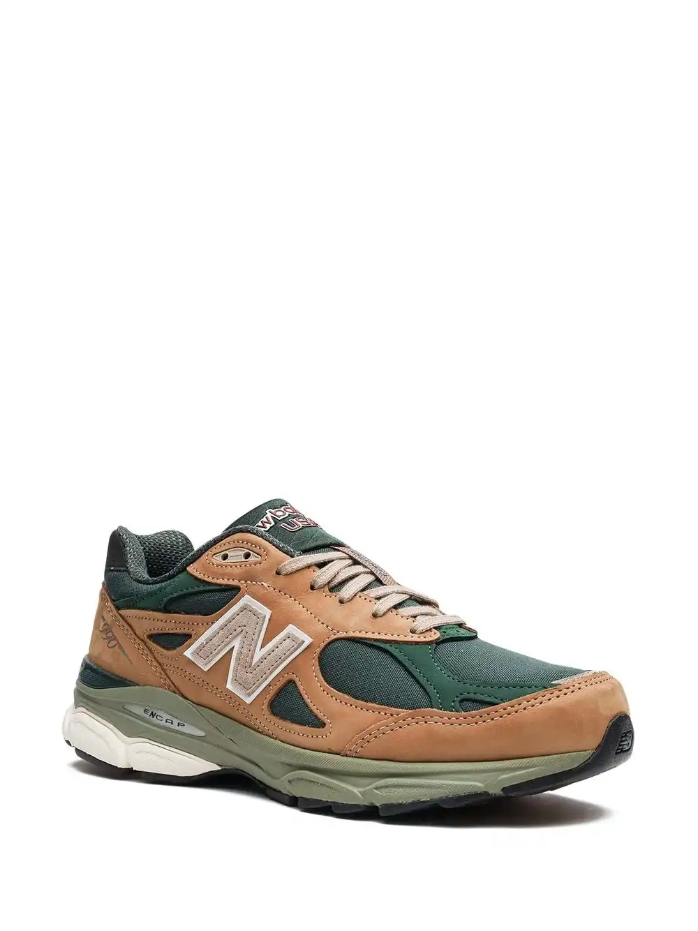 Kick Theory New Balance 990 v3 Made in USA “Tan Green” sneakers  0203