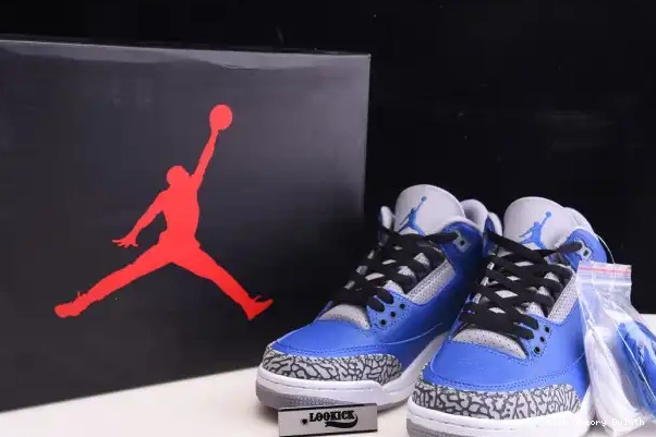 Kick Theory Jordan Air 3 Royal' 400 Retro CT8532 - 'Varsity 0226