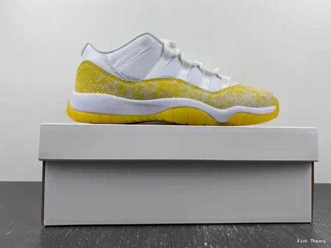 Kick Theory Duluth Jordan Low Snakeskin Air 11 AH7860-107 Yellow WMNS 0225