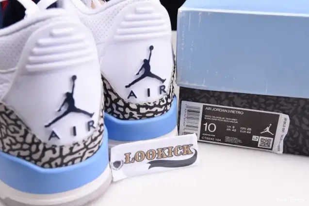 Kick Theory Jordan 3 CT8532-104 Air UNC 0220