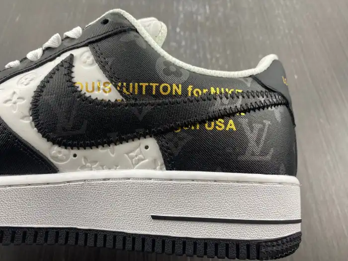 Kick Theory Louis Vuitton Nike Air Force 1 Low Black 0205