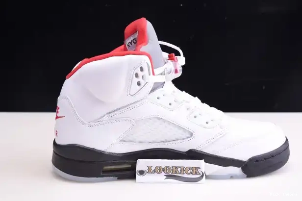 Kick Theory Red Retro (2020) 5 Jordan DA1911-102 Silver Air Fire Tongue 0227