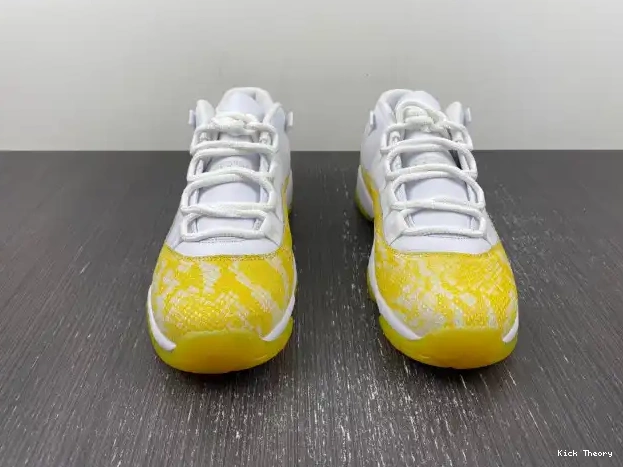 Kick Theory Duluth Jordan Low Snakeskin Air 11 AH7860-107 Yellow WMNS 0225