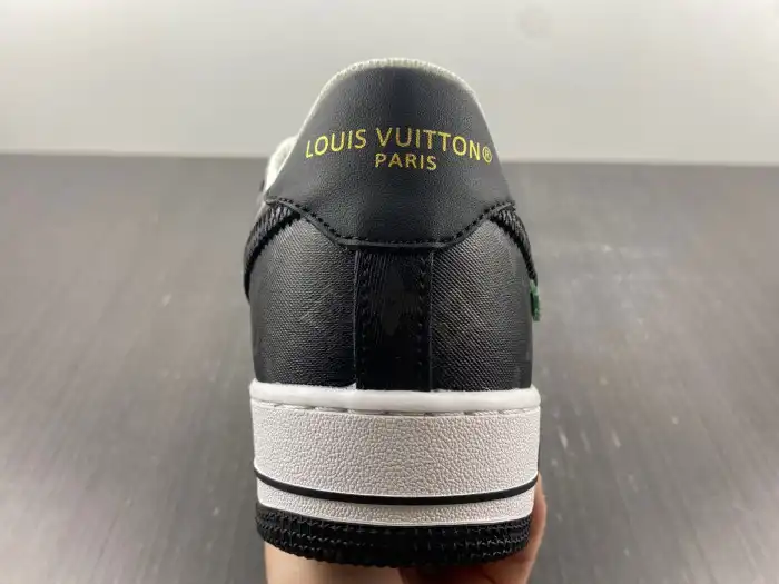 Kick Theory Louis Vuitton Nike Air Force 1 Low Black 0205