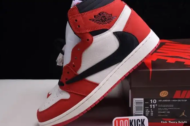 Kick Theory Duluth TRAVIS - 1 X OG AIR RETRO CD4487 SCOTT JORDAN 100(RED) HIGH 0221