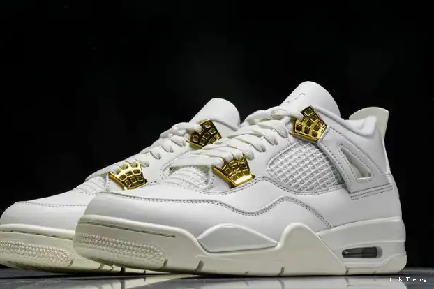 Kick Theory AQ9129-170 Jordan 4 Gold Metallic Retro 0218