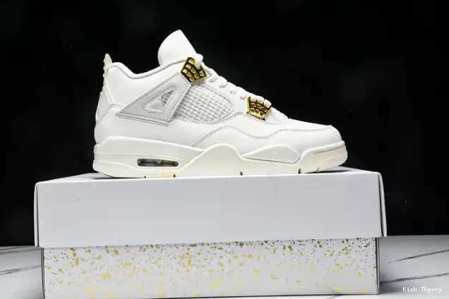 Kick Theory AQ9129-170 Jordan 4 Gold Metallic Retro 0218